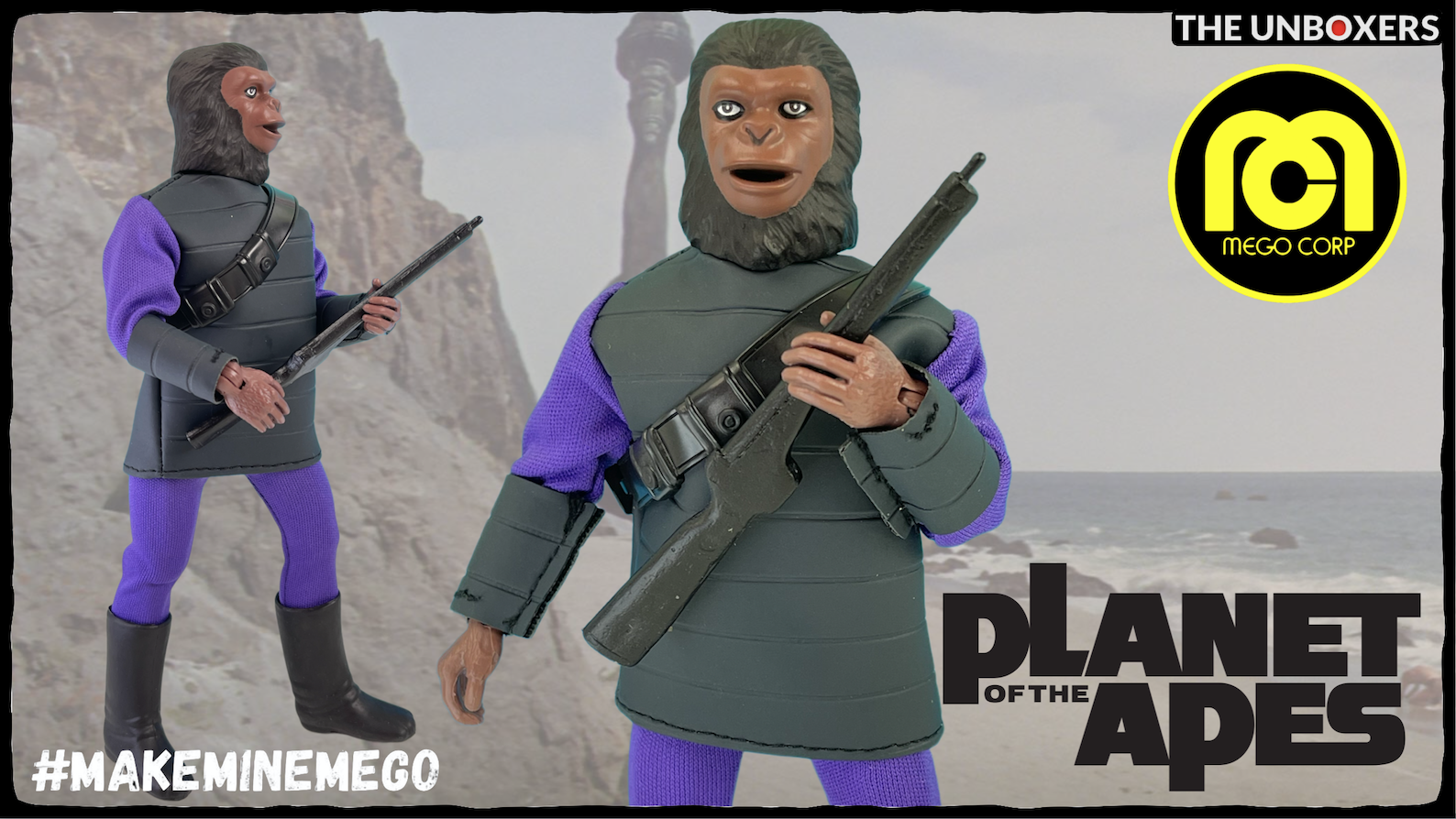 Watch Planet of the Apes Soldier Ape Retro Figure by Mego Corp. on
